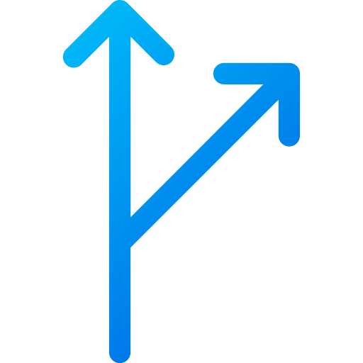 dwukierunkowy Generic gradient outline ikona