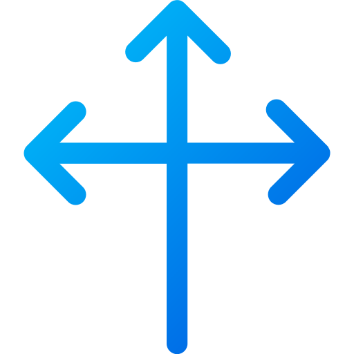 trójdrożny Generic gradient outline ikona