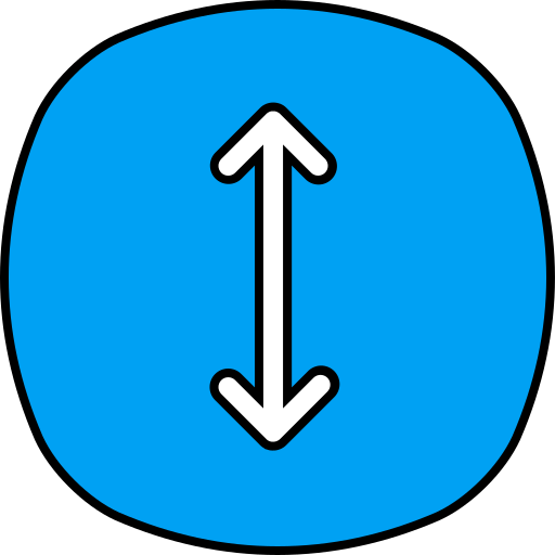 上矢印と下矢印 Generic color lineal-color icon