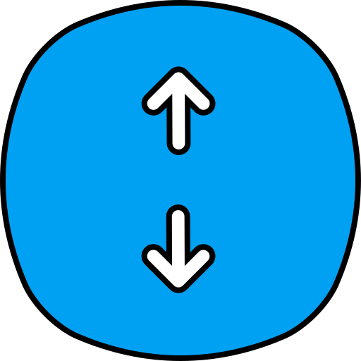 Стрелка вверх и вниз Generic color lineal-color иконка