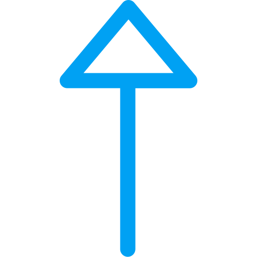 flecha arriba Generic color outline icono