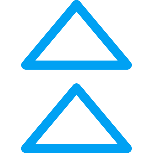 freccia su Generic color outline icona