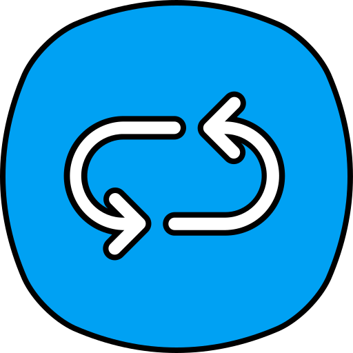 flecha circular Generic color lineal-color icono