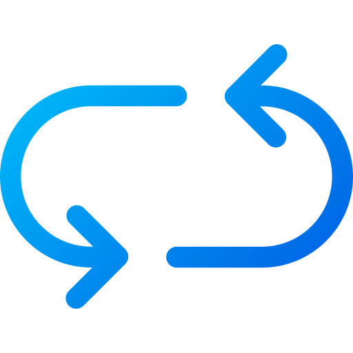 flecha circular Generic gradient outline icono