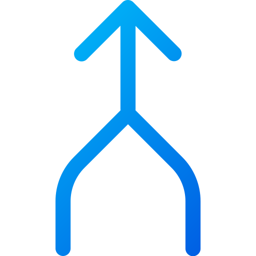 One way Generic gradient outline icon