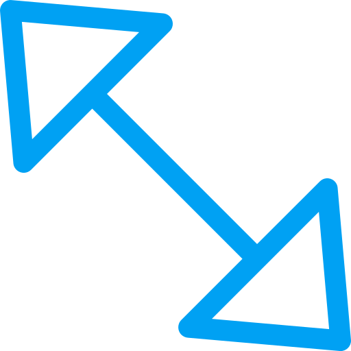 Diagonal arrow Generic color outline icon