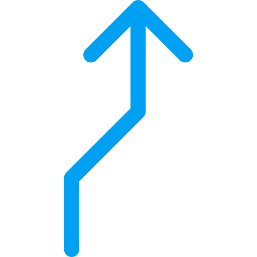 freccia a zig-zag Generic color outline icona