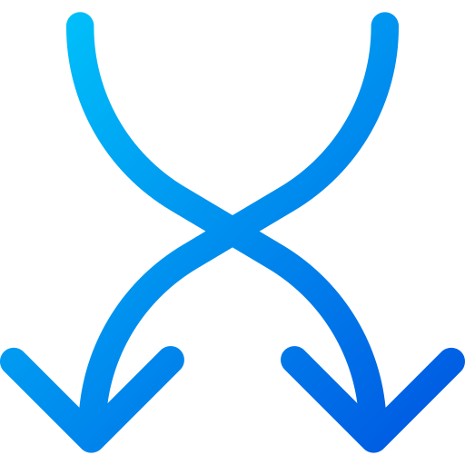 flechas aleatorias Generic gradient outline icono