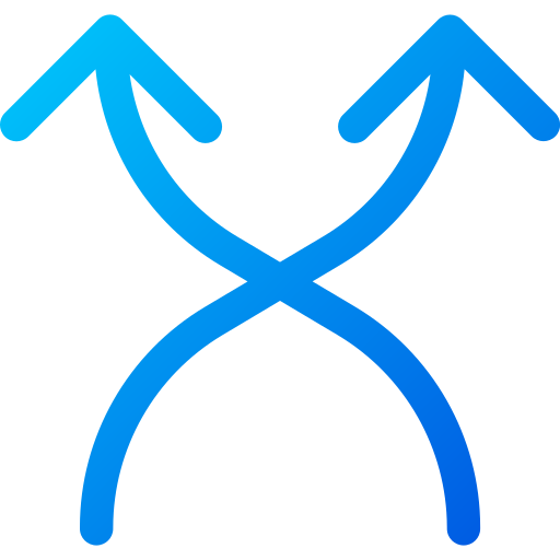 flechas aleatorias Generic gradient outline icono