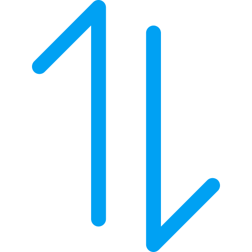 flecha arriba y abajo Generic color outline icono