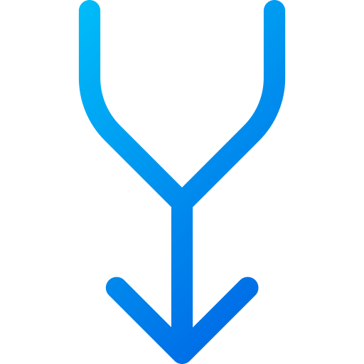 일방 통행 Generic gradient outline icon