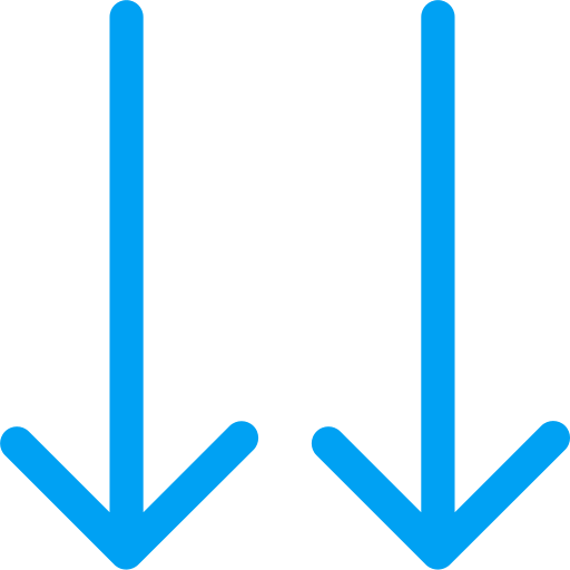 flecha doble Generic color outline icono