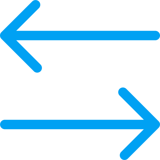 Left and right Generic color outline icon
