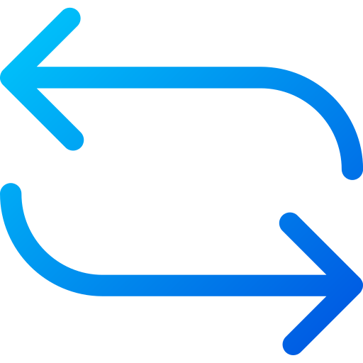 Обмен Generic gradient outline иконка