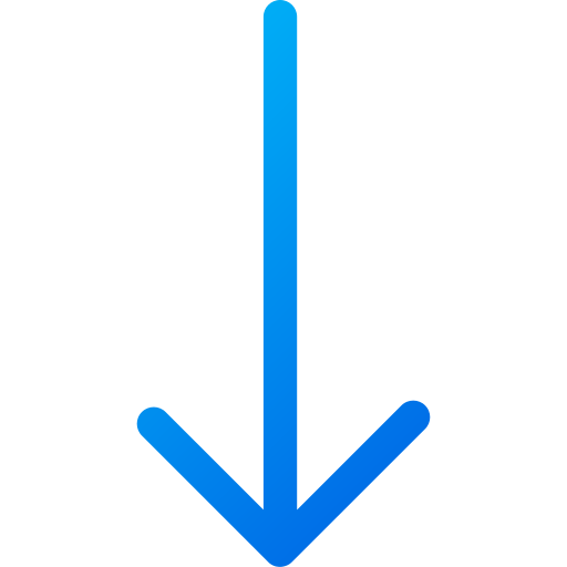 strzałka w dół Generic gradient outline ikona
