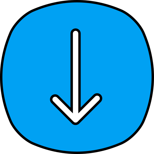 Кнопка Стрелка вниз Generic color lineal-color иконка