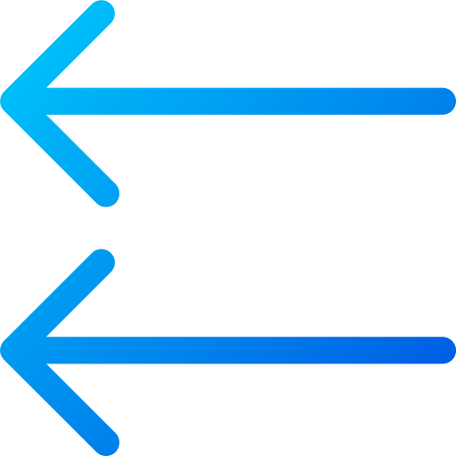 왼쪽 화살표 Generic gradient outline icon
