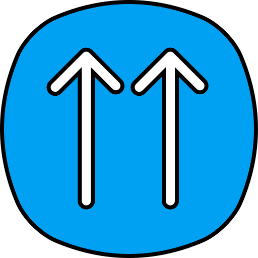 doppia freccia Generic color lineal-color icona