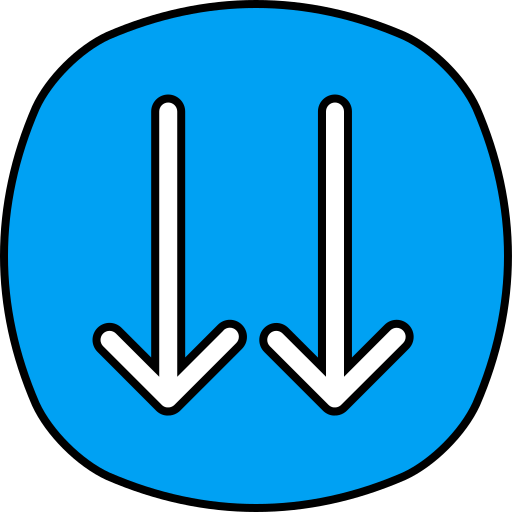 podwójna strzała Generic color lineal-color ikona