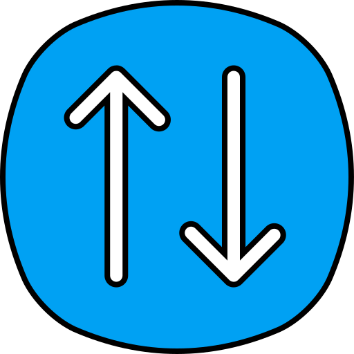 pfeil nach oben und unten Generic color lineal-color icon