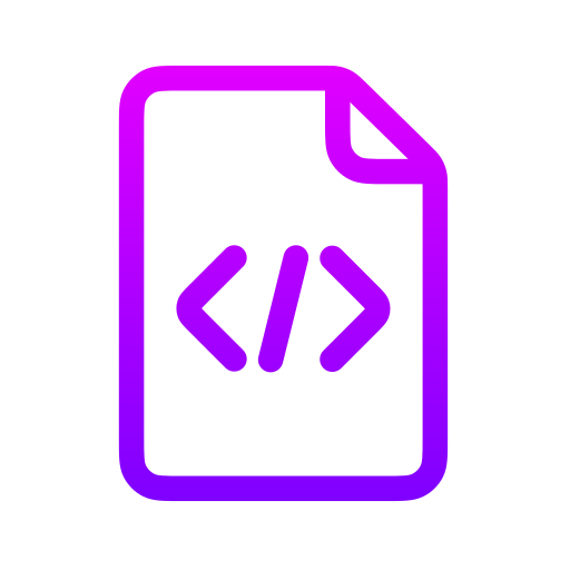 codice Generic gradient outline icona