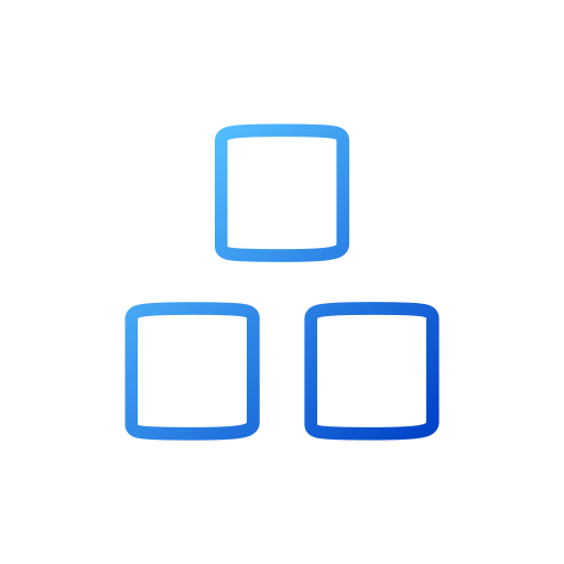 ponieważ Generic gradient outline ikona