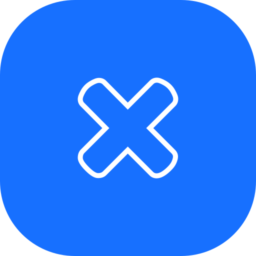 Multiplication sign Generic color fill icon