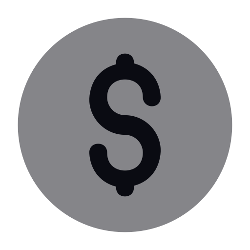 us dollar Generic color fill icon