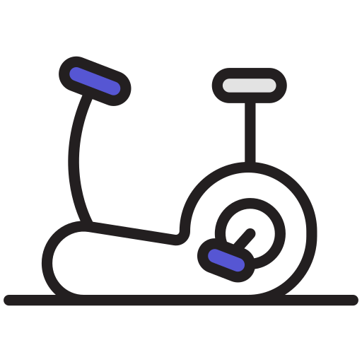 Stationary bike Generic color lineal-color icon