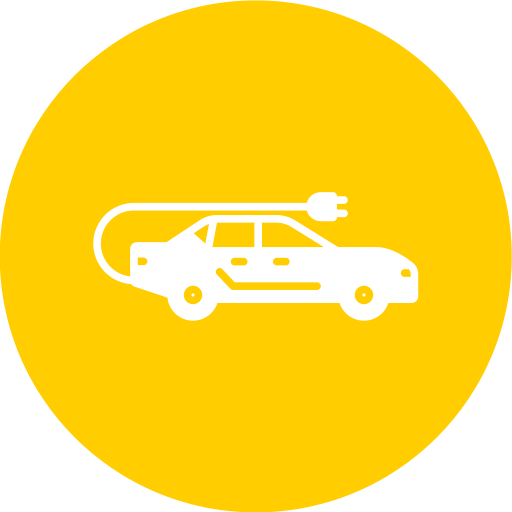 vehículo eléctrico Generic color fill icono