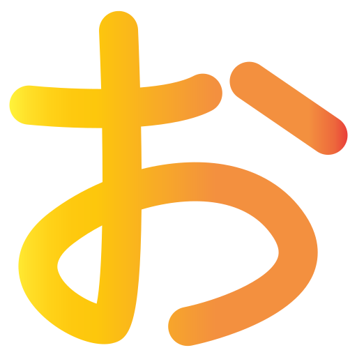 alfabeto giapponese Generic gradient fill icona