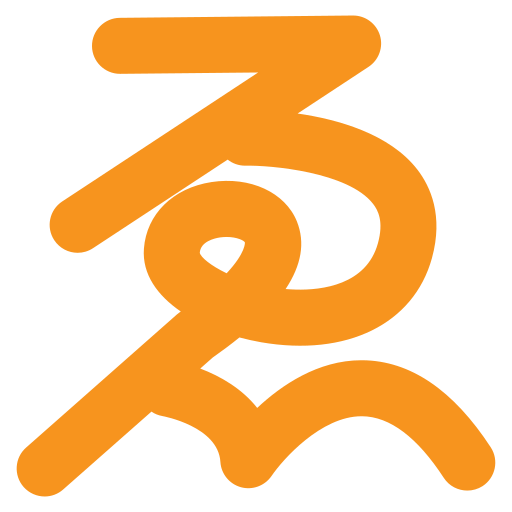 일본어 알파벳 Generic color fill icon