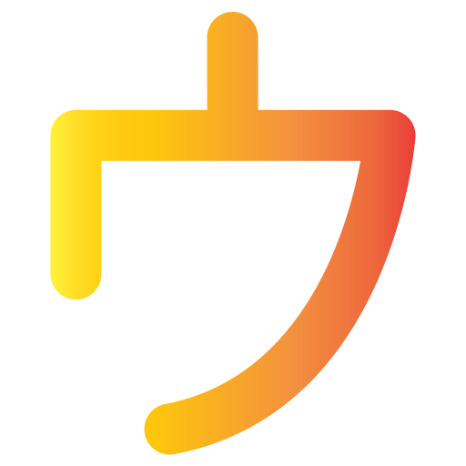 japanisches alphabet Generic gradient fill icon