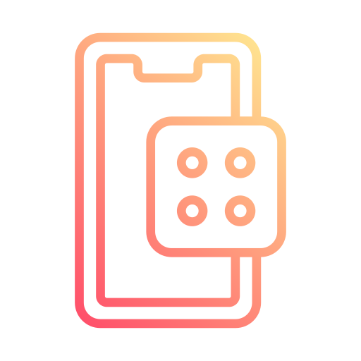 Mobile gaming Generic gradient outline icon