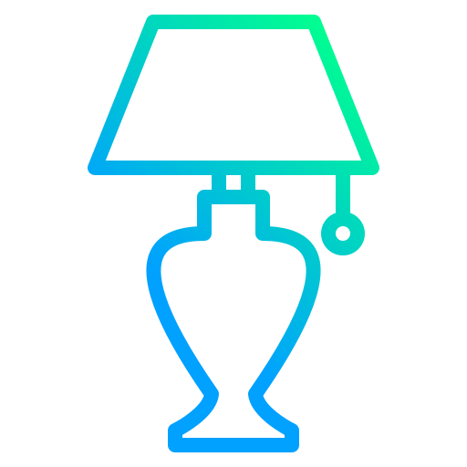 lampa stołowa Generic gradient outline ikona