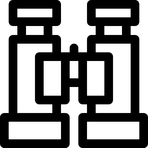 binocolo Basic Rounded Lineal icona
