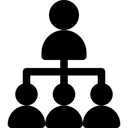 jerárquico Basic Rounded Filled icono