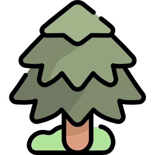 Tree Kawaii Lineal color icon
