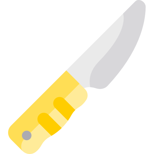 cuchillo Kawaii Flat icono