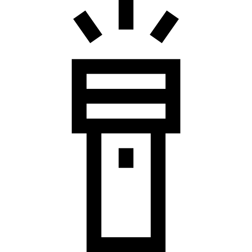 linterna Basic Straight Lineal icono