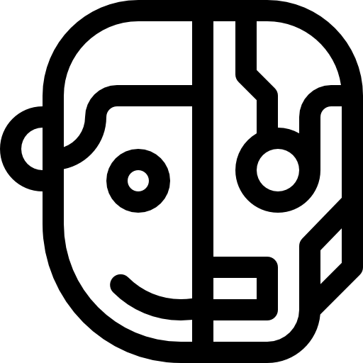 połowa Basic Rounded Lineal ikona