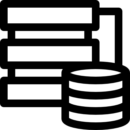 serwer Basic Rounded Lineal ikona