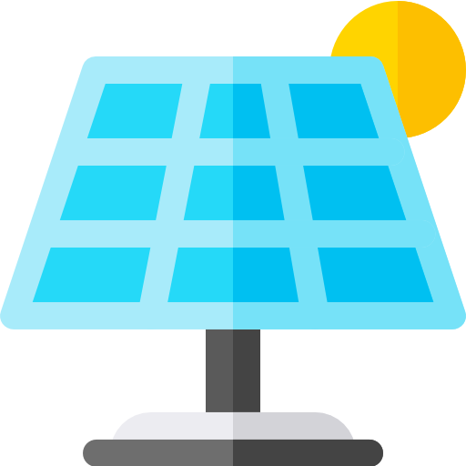Solar energy Basic Rounded Flat icon