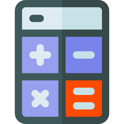 calcolatrice Basic Rounded Flat icona
