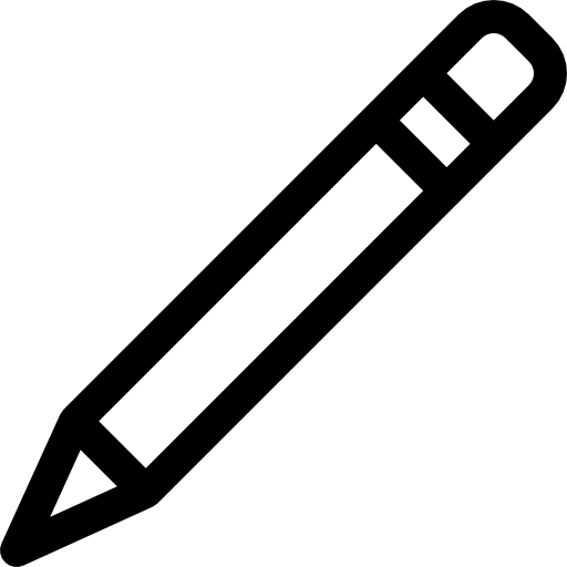 lápiz Basic Rounded Lineal icono