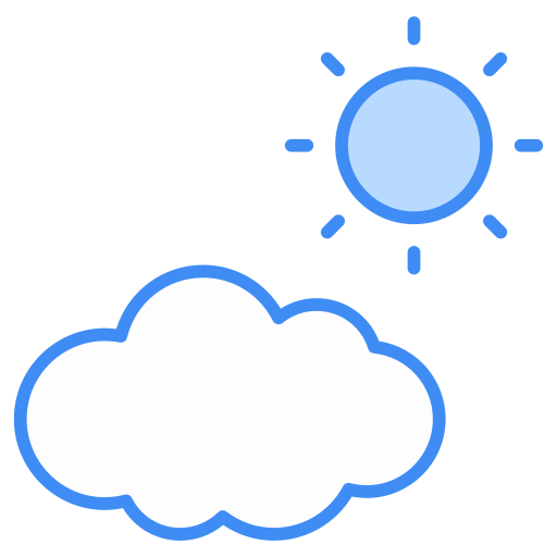 nuvole e sole Generic color lineal-color icona