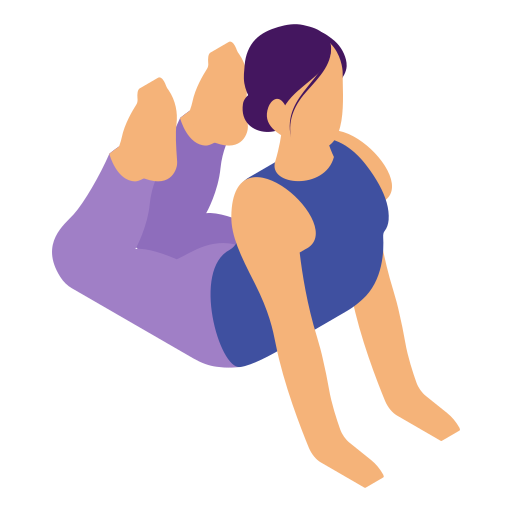 posição de ioga Generic color fill Ícone