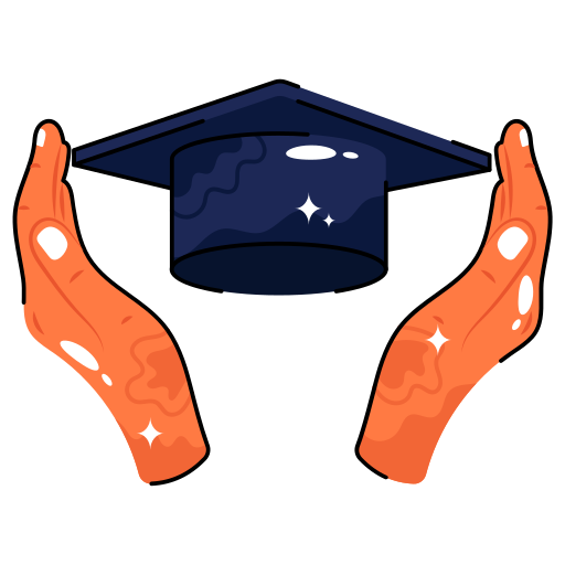 卒業式の帽子 Generic color lineal-color icon