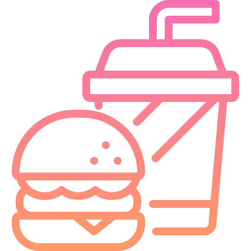 fast food Generic gradient outline ikona