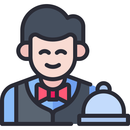 Waiter Generic color lineal-color icon